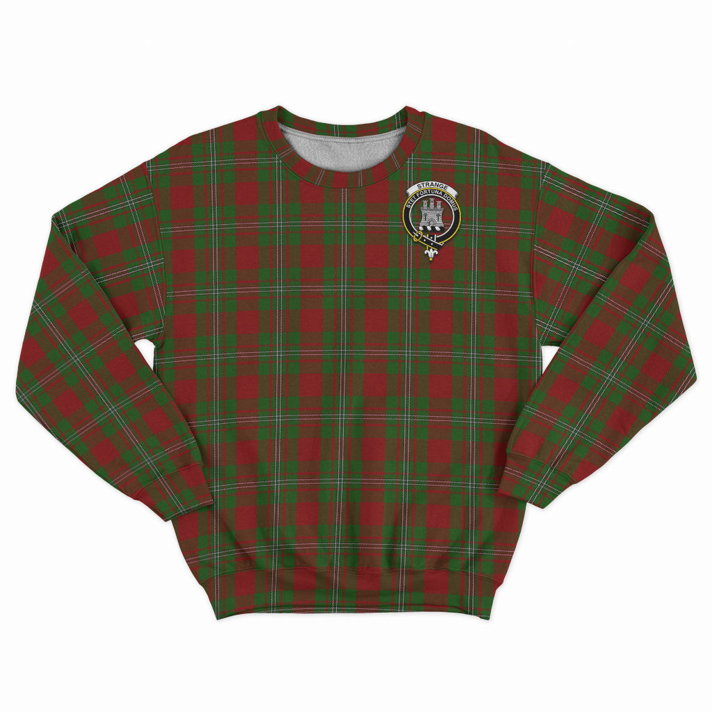 Strange (Strang) Tartan Sweatshirt with Family Crest - Tartan Vibes Clothing