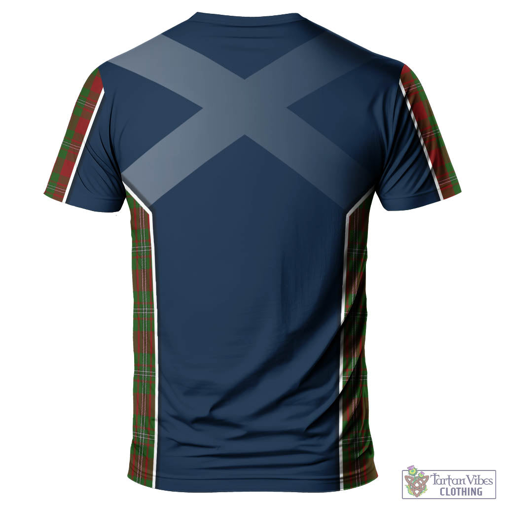 Tartan Vibes Clothing Strange Tartan T-Shirt with Family Crest and Scottish Thistle Vibes Sport Style