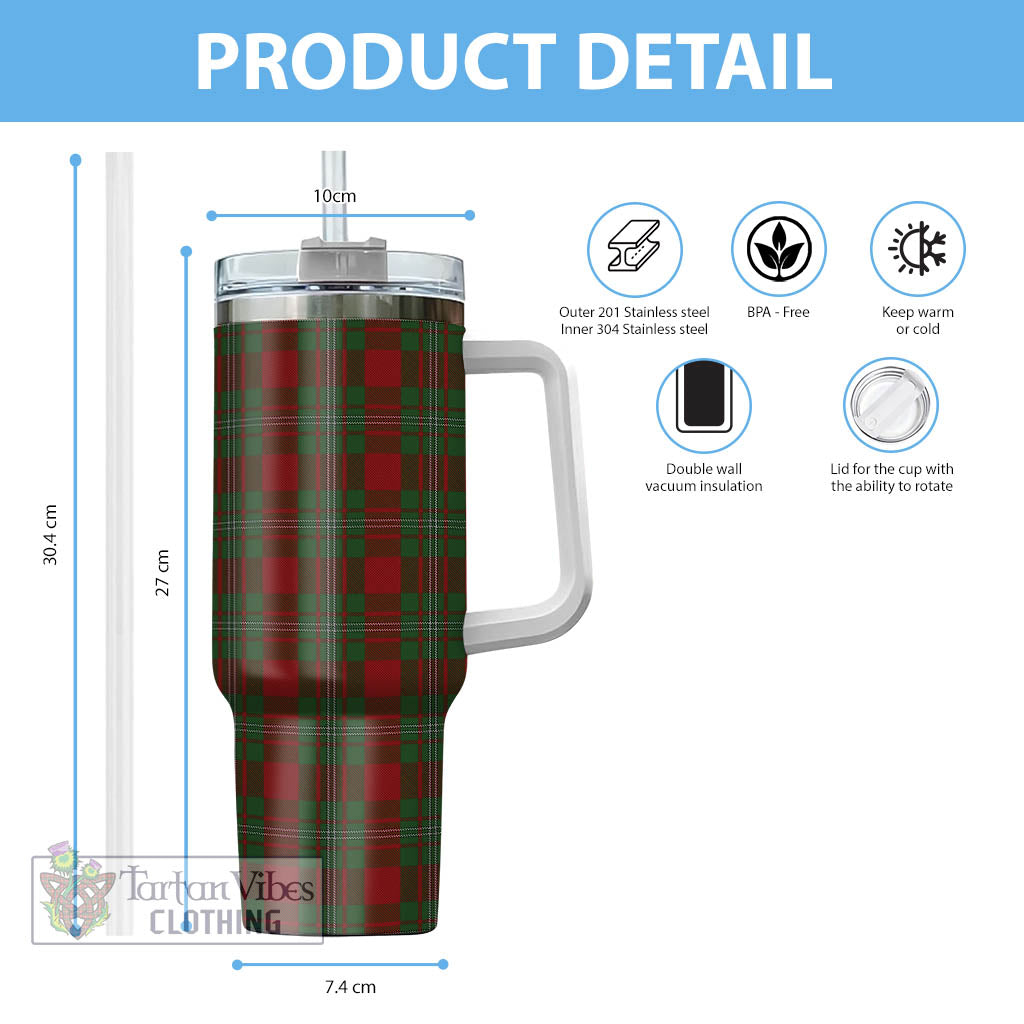 Tartan Vibes Clothing Strange Tartan Tumbler with Handle