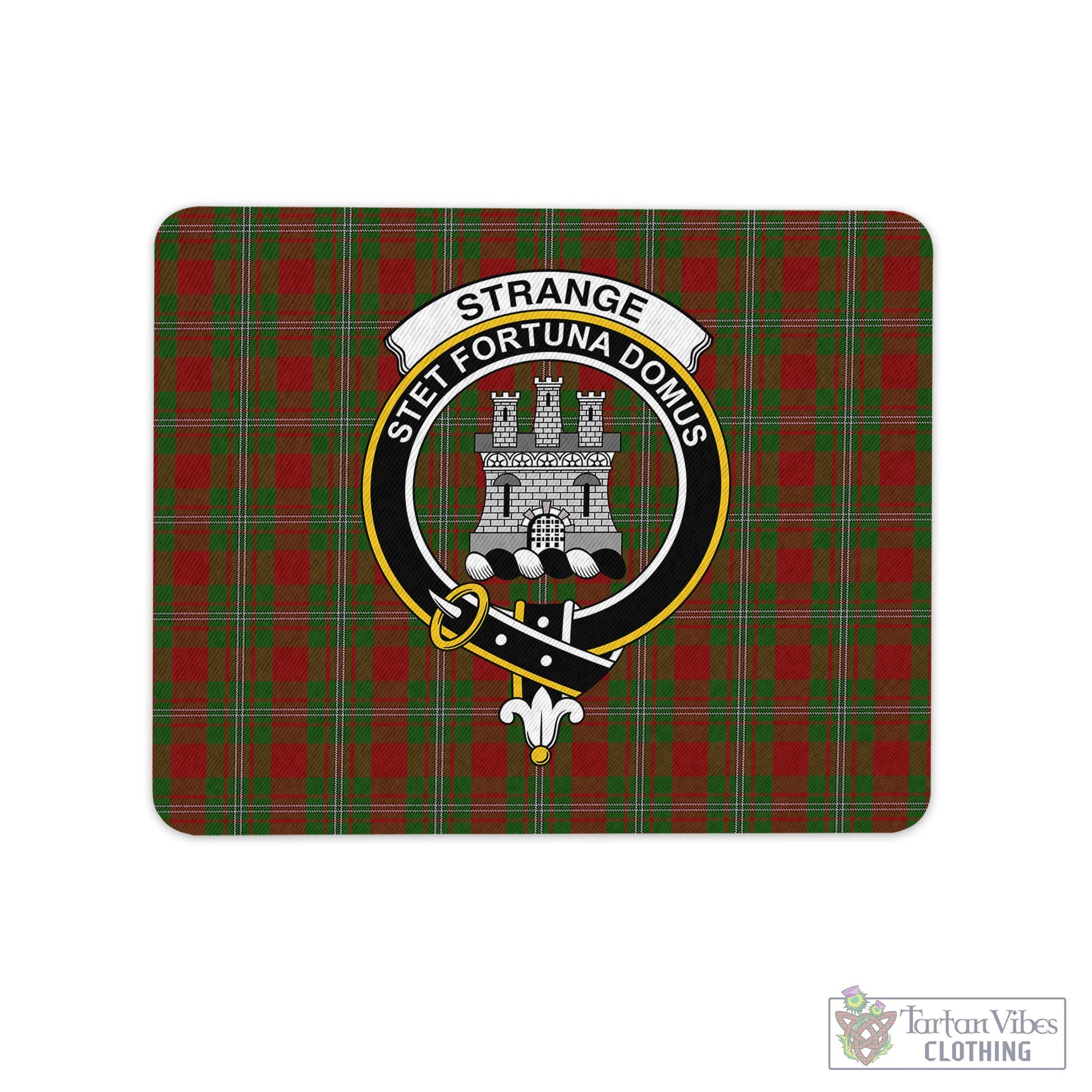 Tartan Vibes Clothing Strange Tartan Mouse Pad with Family Crest