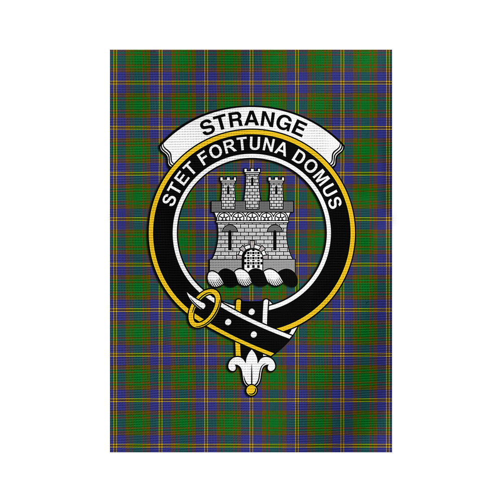 Strange of Balkaskie Tartan Flag with Family Crest - Tartan Vibes Clothing