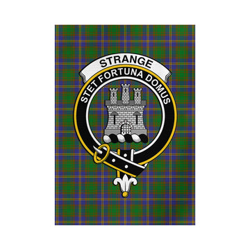 Strange of Balkaskie Tartan Garden Flag with Family Crest