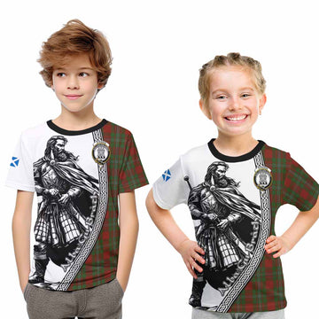 Strange (Strang) Tartan Clan Crest Kid T-Shirt with Highlander Warrior Celtic Style