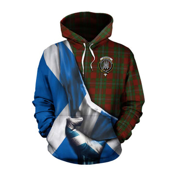 Strange (Strang) Tartan Cotton Hoodie with Family Crest Scotland Patriotic Style