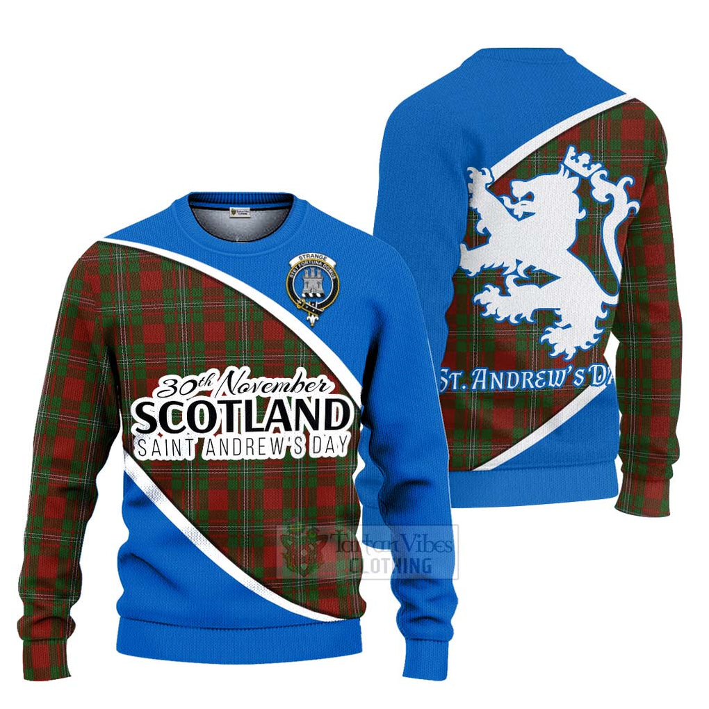 Tartan Vibes Clothing Strange (Strang) Family Crest Tartan Knitted Sweater Celebrate Saint Andrew's Day in Style