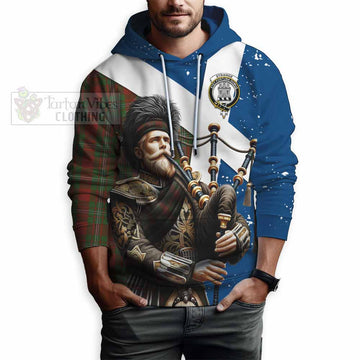 Strange (Strang) Tartan Hoodie with Family Crest Scottish Bagpiper Vibes