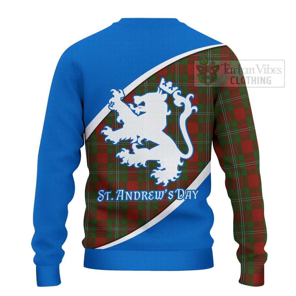 Tartan Vibes Clothing Strange (Strang) Family Crest Tartan Knitted Sweater Celebrate Saint Andrew's Day in Style