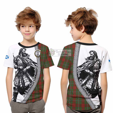 Strange (Strang) Tartan Clan Crest Kid T-Shirt with Highlander Warrior Celtic Style
