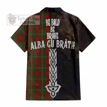 Strange (Strang) Tartan Family Crest Hawaiian Shirt Alba Gu Brath Be Brave Lion Ancient Style