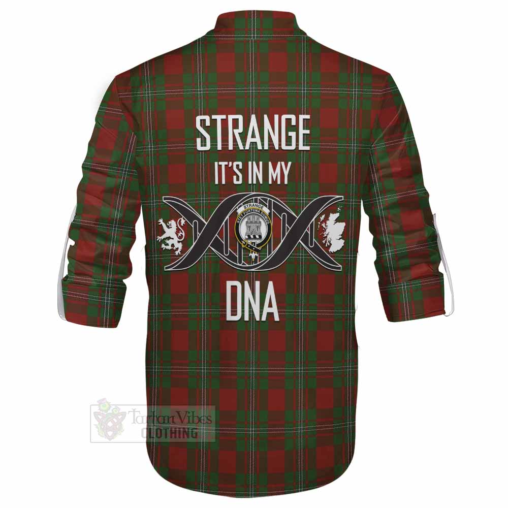 Tartan Vibes Clothing Strange (Strang) Tartan Ghillie Kilt Shirt with Family Crest DNA In Me Style