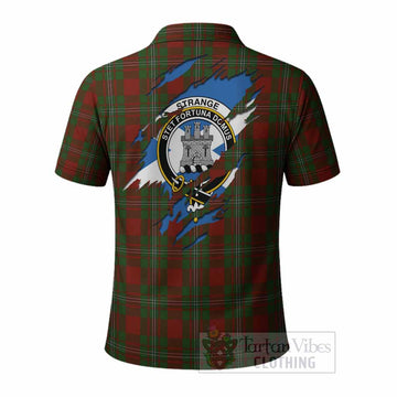 Strange (Strang) Clan Crest In Me Tartan Polo Shirt Scotland Flag Style
