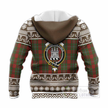 Strange (Strang) Clan Tartan Christmas Knitted Hoodie with Family Crest