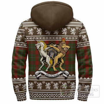 Strange (Strang) Clan Tartan Crest Christmas Fleece Hoodie Coat of Arms Funny Style