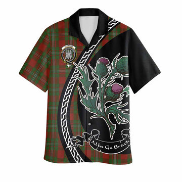 Strange (Strang) Family Crest Tartan Hawaiian Shirt Alba Thistle Inspired - Tartan Vibes Clothing