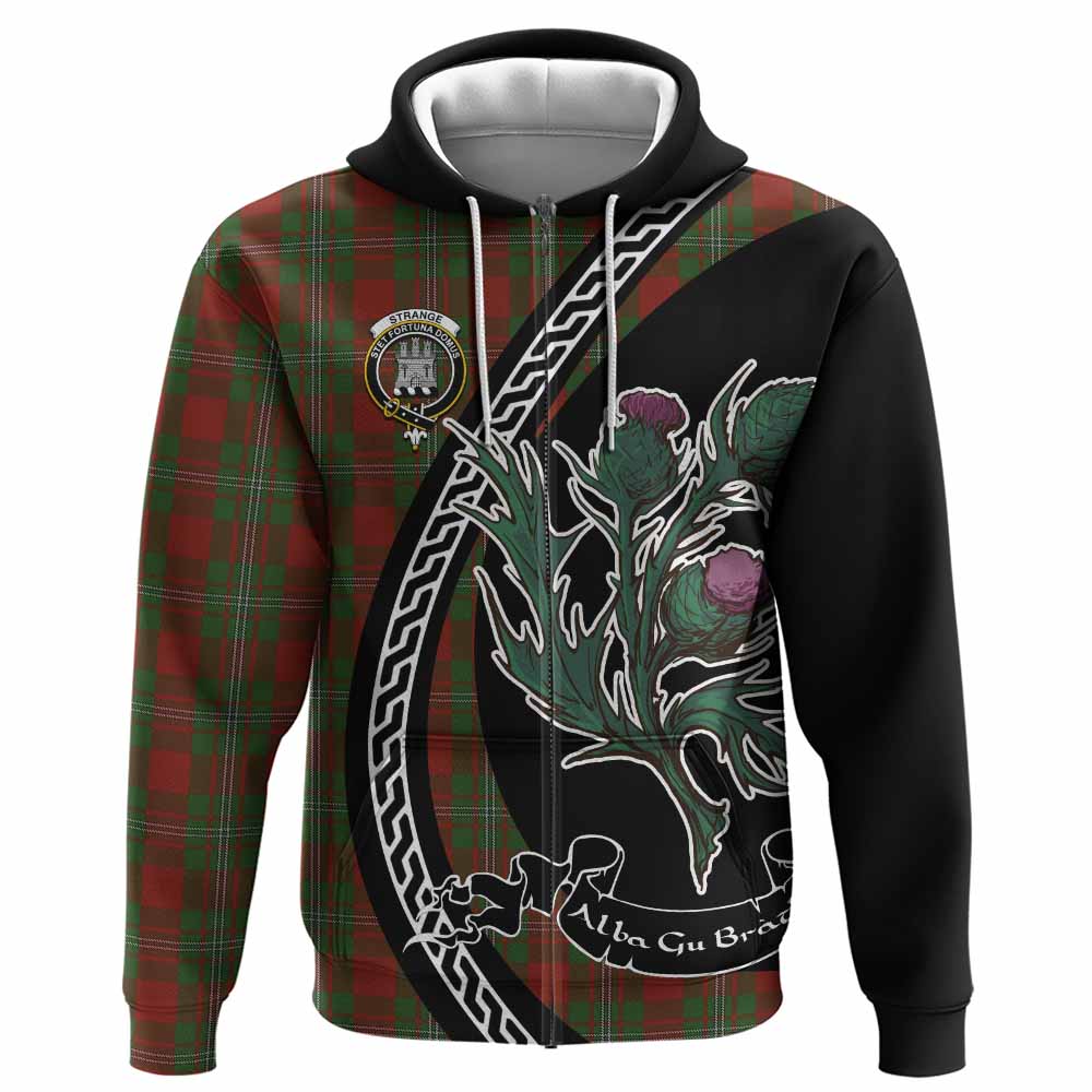 Strange (Strang) Family Crest Tartan Hoodie Alba Thistle Inspired - Tartan Vibes Clothing