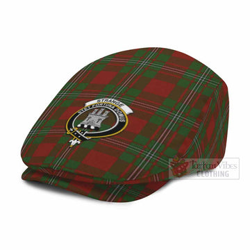 Strange (Strang) Family Crest Tartan Jeff Cap, Tartan Flat Cap