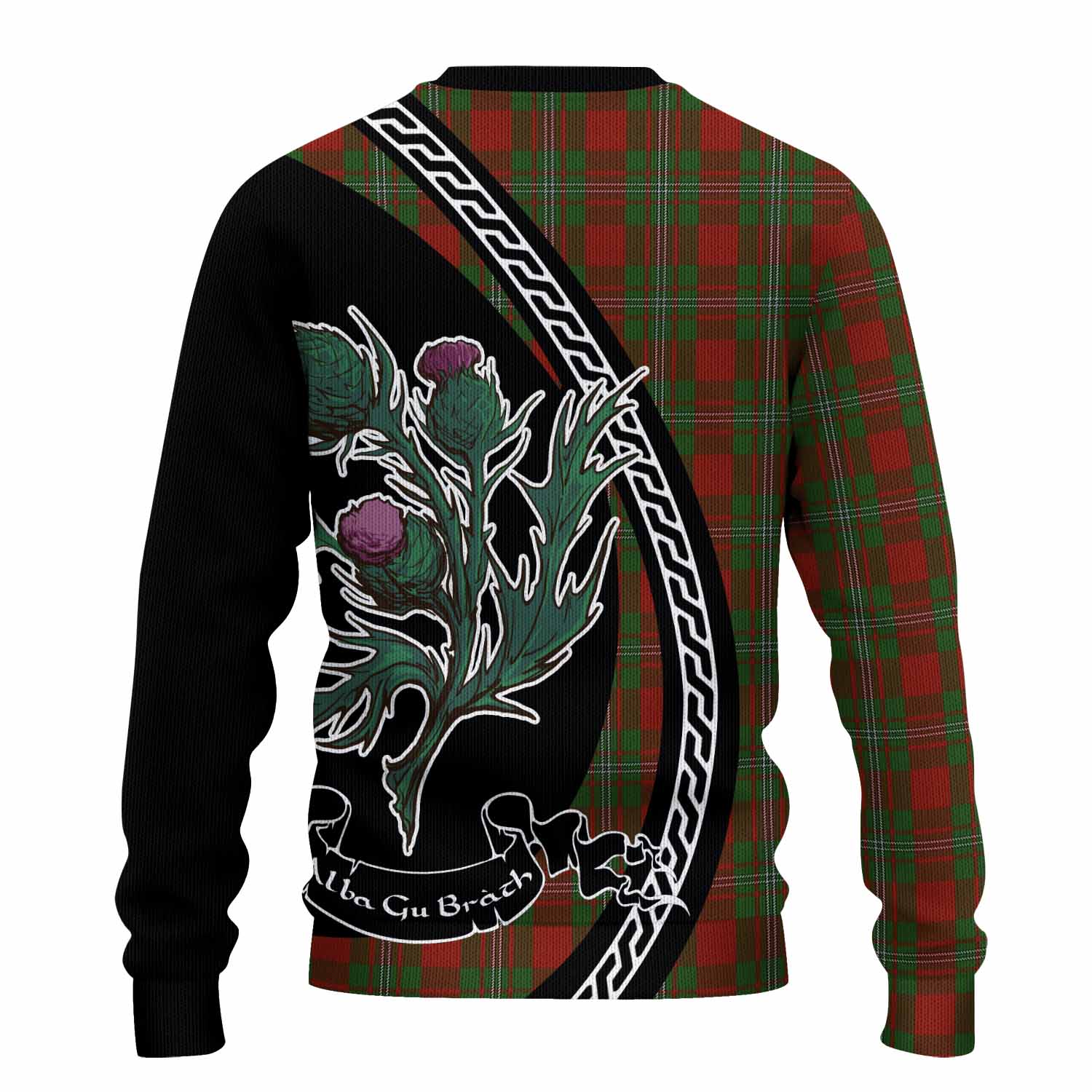 Strange (Strang) Family Crest Tartan Knitted Sweater Alba Thistle Inspired - Tartan Vibes Clothing