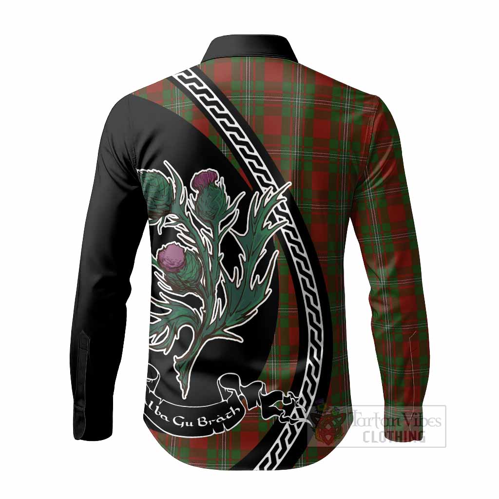 Strange (Strang) Family Crest Tartan Long Sleeve Button Shirts Alba Thistle Inspired - Tartan Vibes Clothing