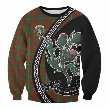 Strange (Strang) Family Crest Tartan Sweatshirt Alba Thistle Inspired