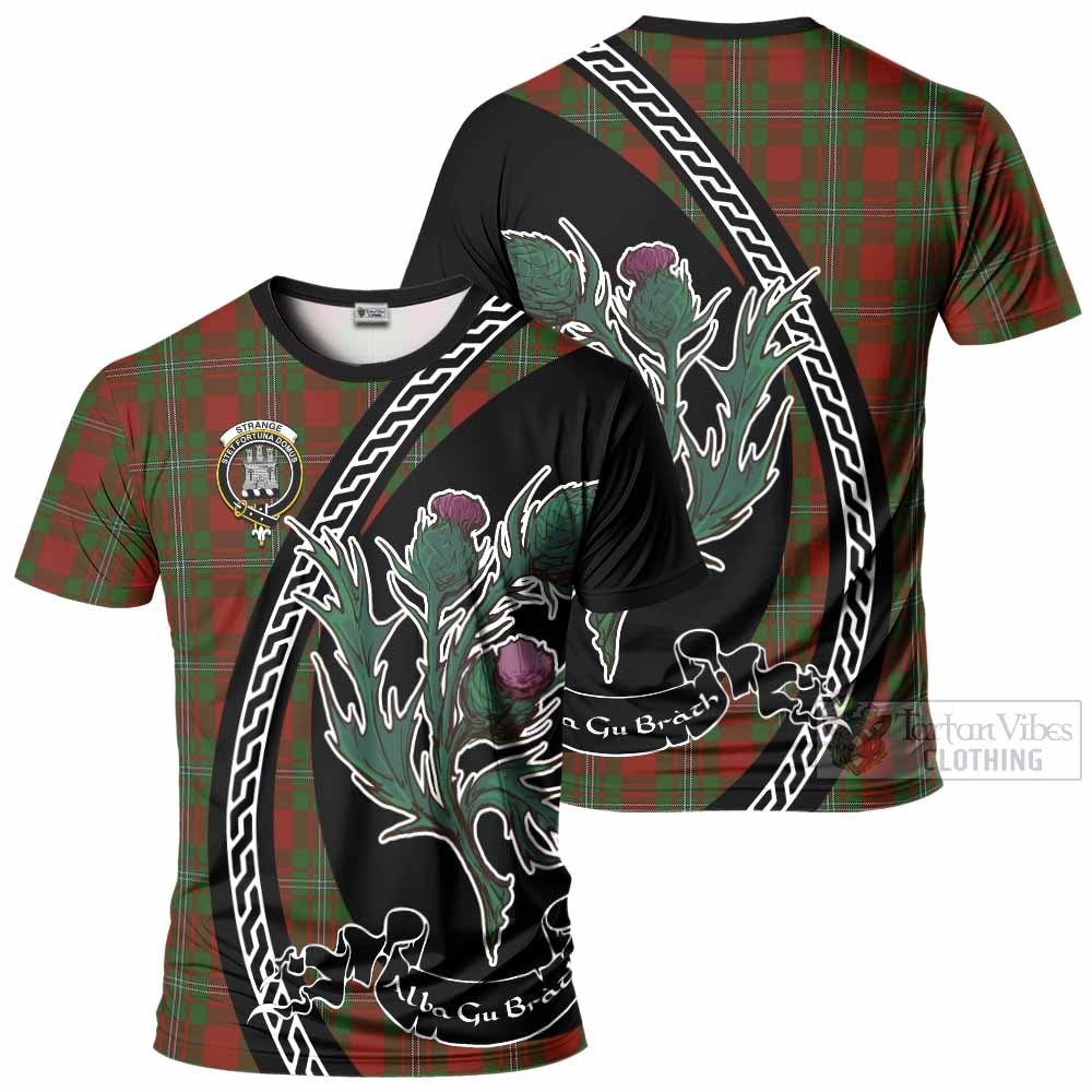 Strange (Strang) Family Crest Tartan T-Shirt Alba Thistle Inspired - Tartan Vibes Clothing