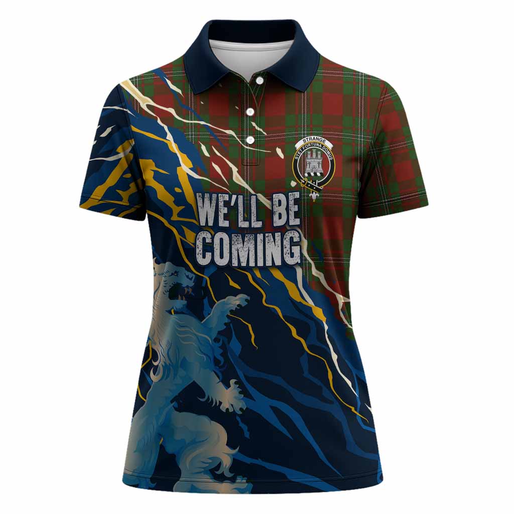 Strange (Strang) Scotland Tartan Women Polo Shirt WC2026 Football - We'll Be Coming