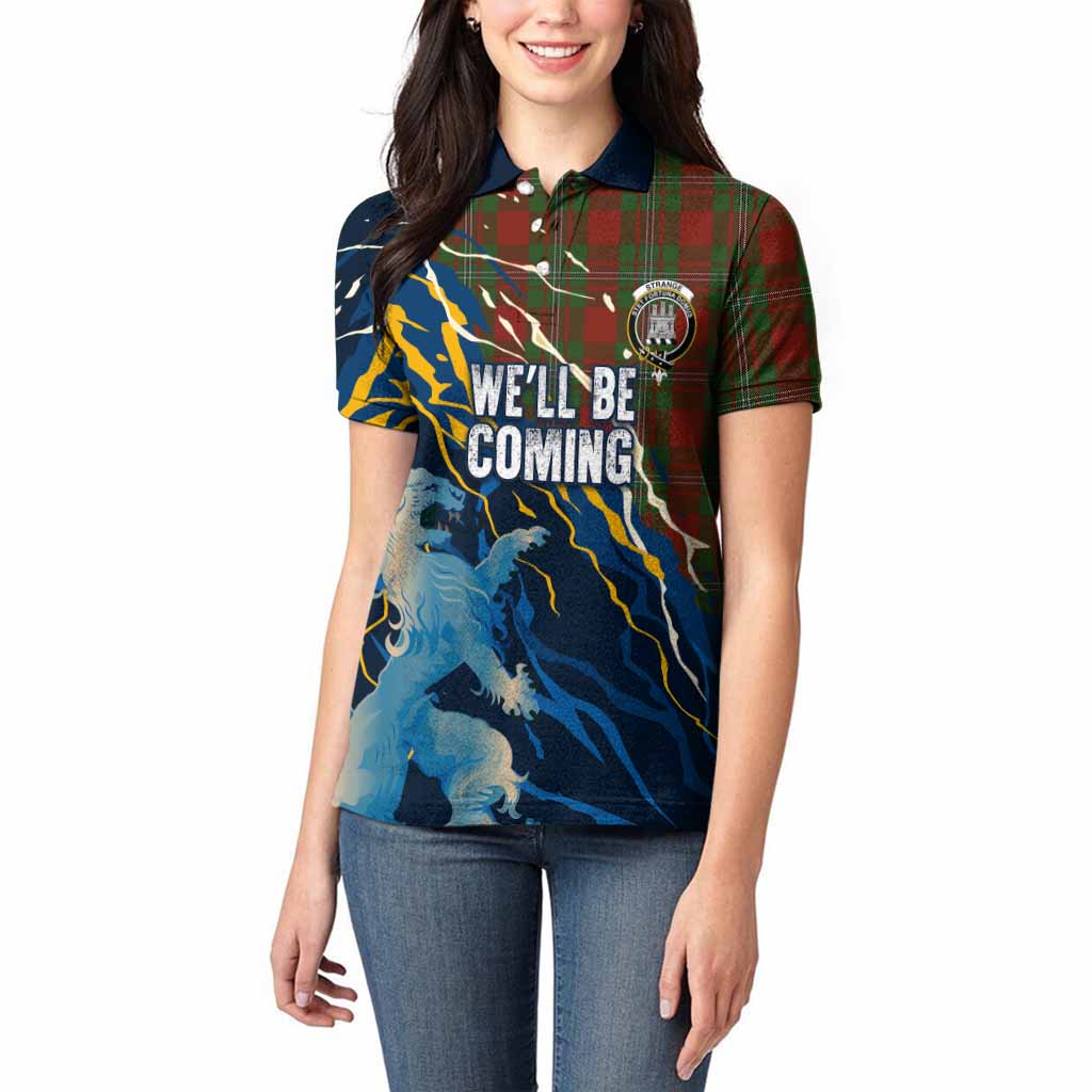 Strange (Strang) Scotland Tartan Women Polo Shirt WC2026 Football - We'll Be Coming