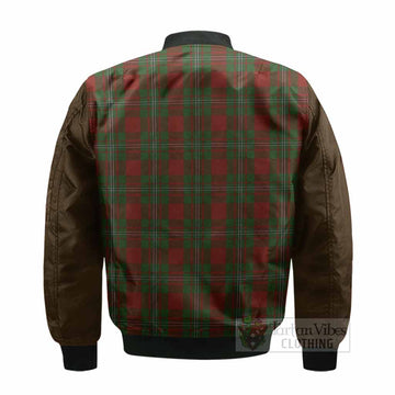 Strange (Strang) Tartan Accent Bomber Jacket with Family Crest