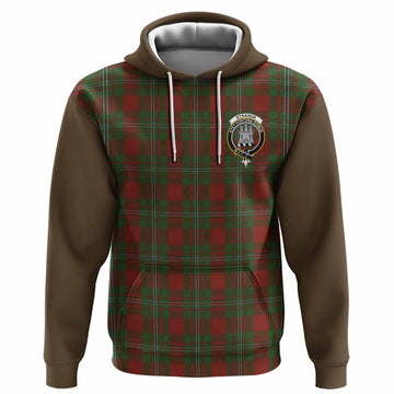 Strange (Strang) Tartan Accent Hoodie with Family Crest