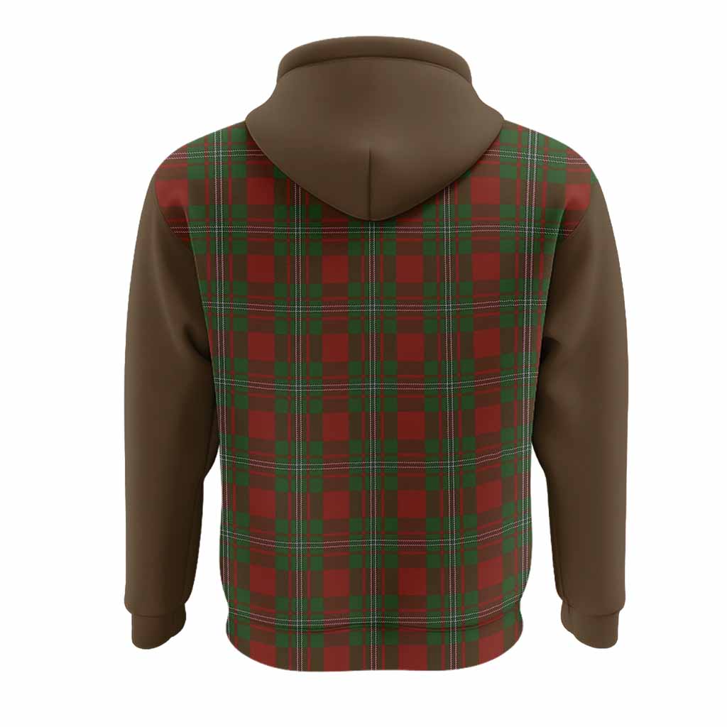Strange (Strang) Tartan Accent Hoodie with Family Crest