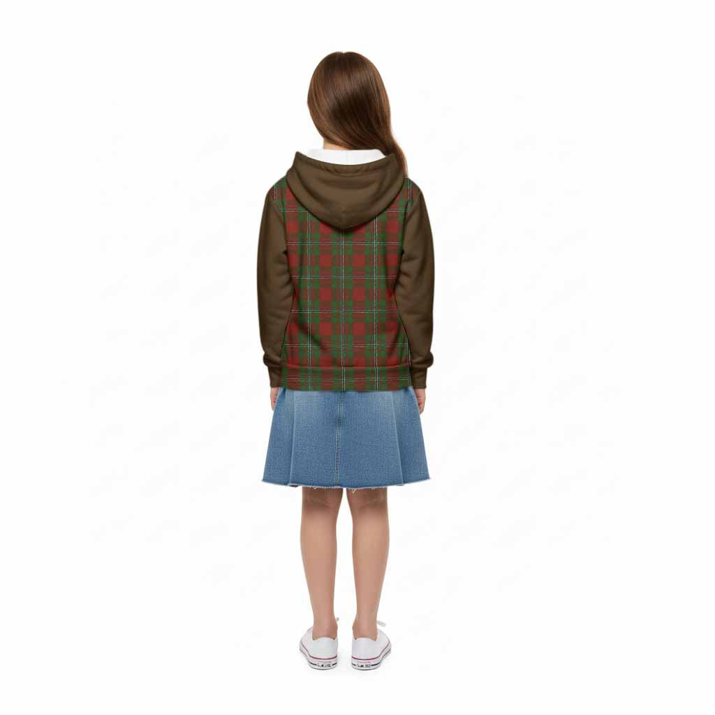 Strange (Strang) Tartan Accent Kid Hoodie with Family Crest