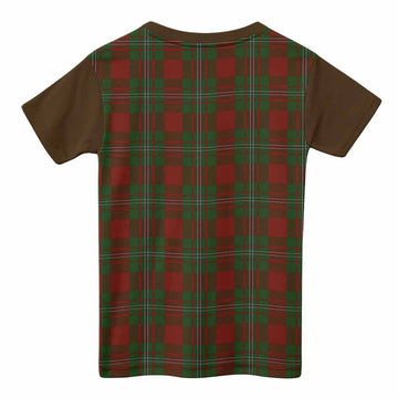 Strange (Strang) Tartan Accent Kid T-shirt with Family Crest