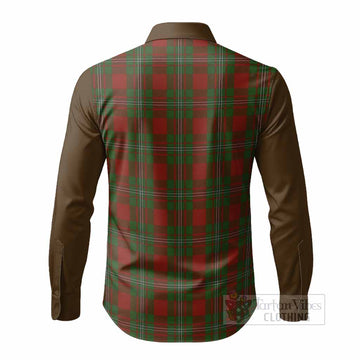 Strange (Strang) Tartan Accent Long Sleeve Button Shirts with Family Crest