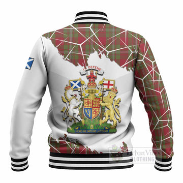 Strange (Strang) Tartan Baseball Jacket with Family Crest and Lion Rampant Grunge Style