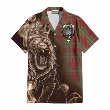 Strange (Strang) Tartan Cotton Hawaiian Shirt Roaring Lion Heritage
