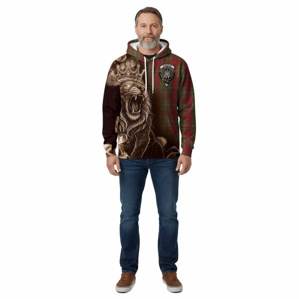 Strange (Strang) Tartan Cotton Hoodie Roaring Lion Heritage