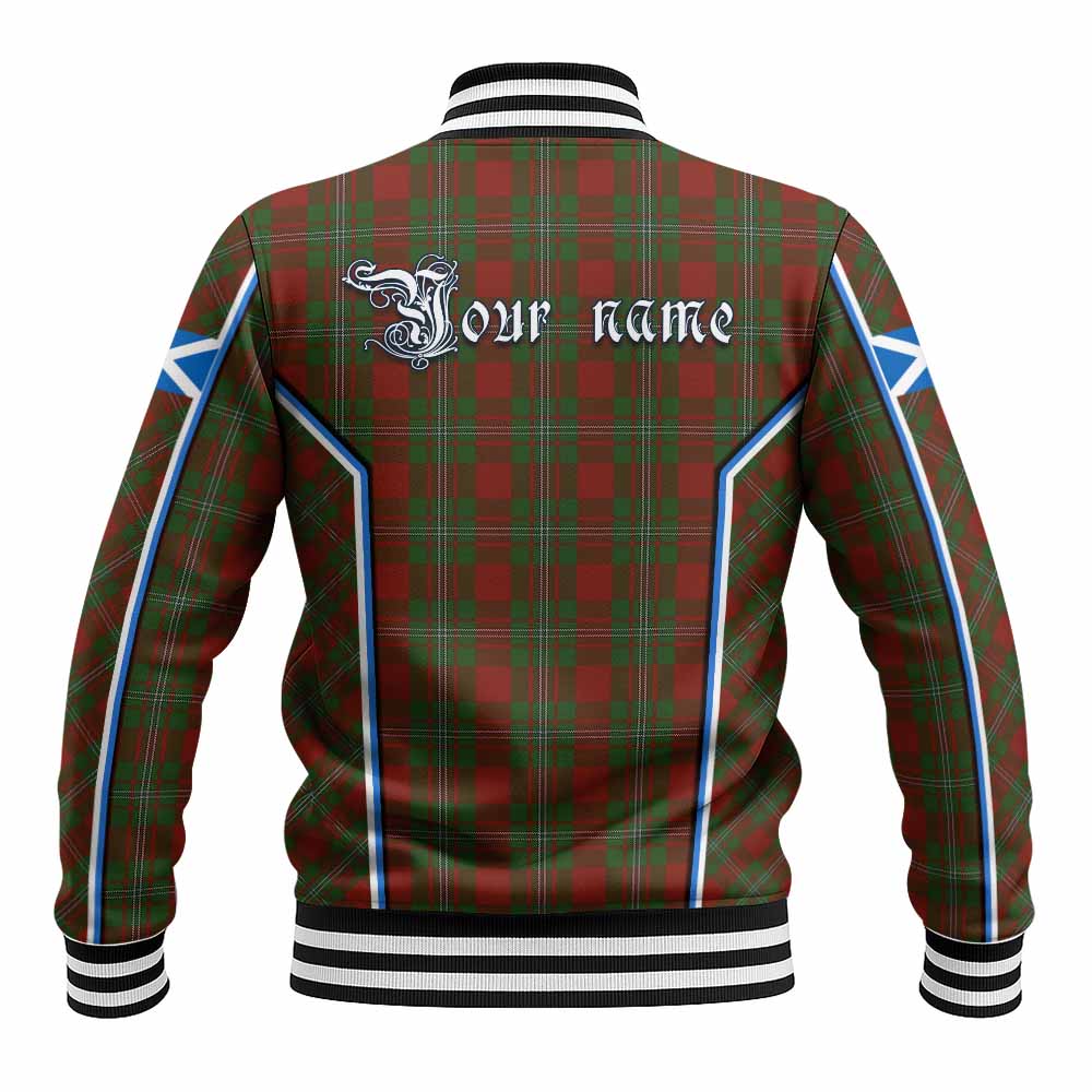 Strange (Strang) Tartan Crest Baseball Jacket Scotland Coat of Arm Flag Style - Tartan Vibes Clothing