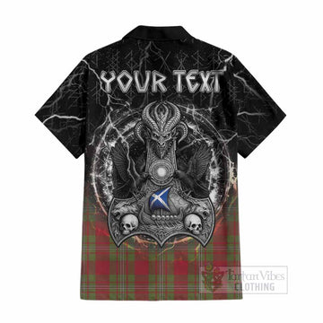 Strange (Strang) Tartan Crest Cotton Hawaiian Shirt Celtic Odin's Raven Legacy