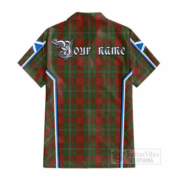 Strange (Strang) Tartan Crest Cotton Hawaiian Shirt Scotland Coat of Arm Flag Style - Tartan Vibes Clothing