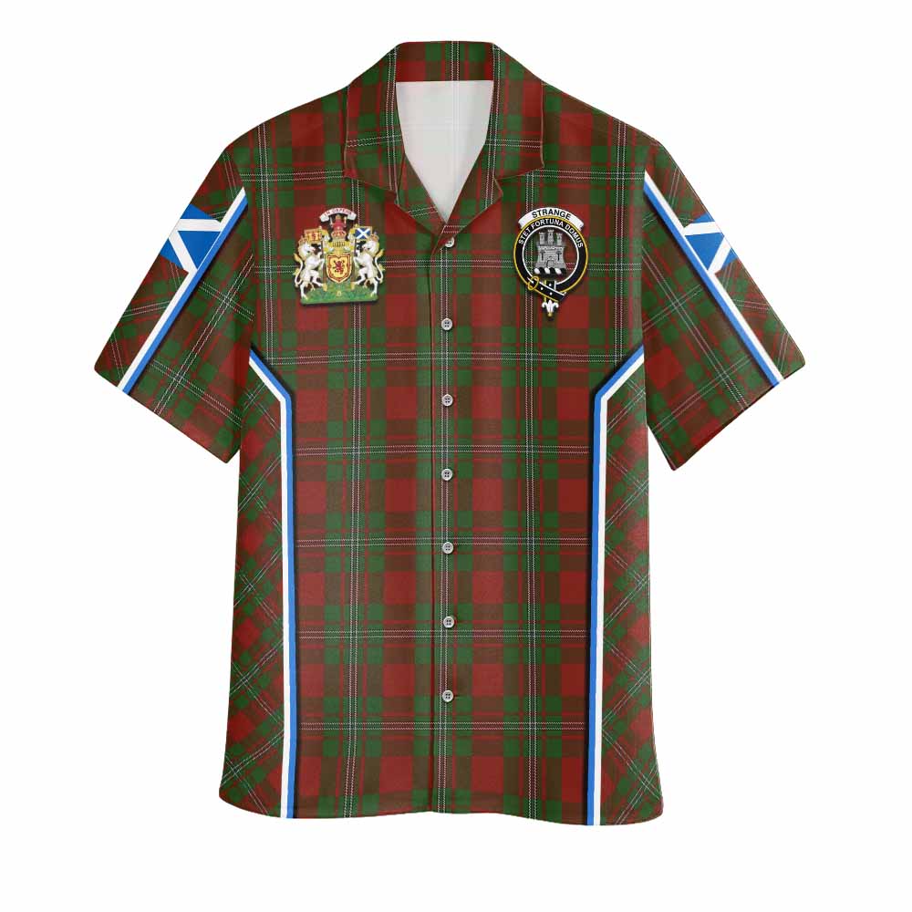 Strange (Strang) Tartan Crest Hawaiian Shirt Scotland Coat of Arm Flag Style - Tartan Vibes Clothing