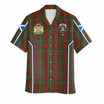 Strange (Strang) Tartan Crest Hawaiian Shirt Scotland Coat of Arm Flag Style - Tartan Vibes Clothing