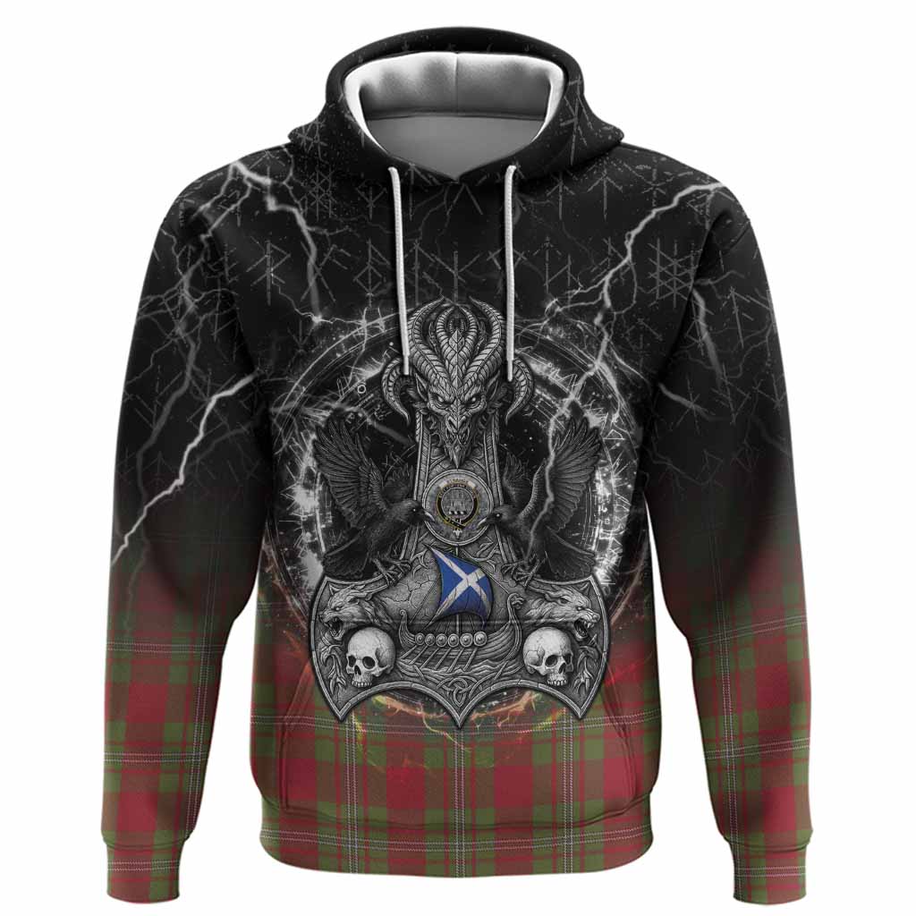 Strange (Strang) Tartan Crest Hoodie Celtic Odin's Raven Legacy