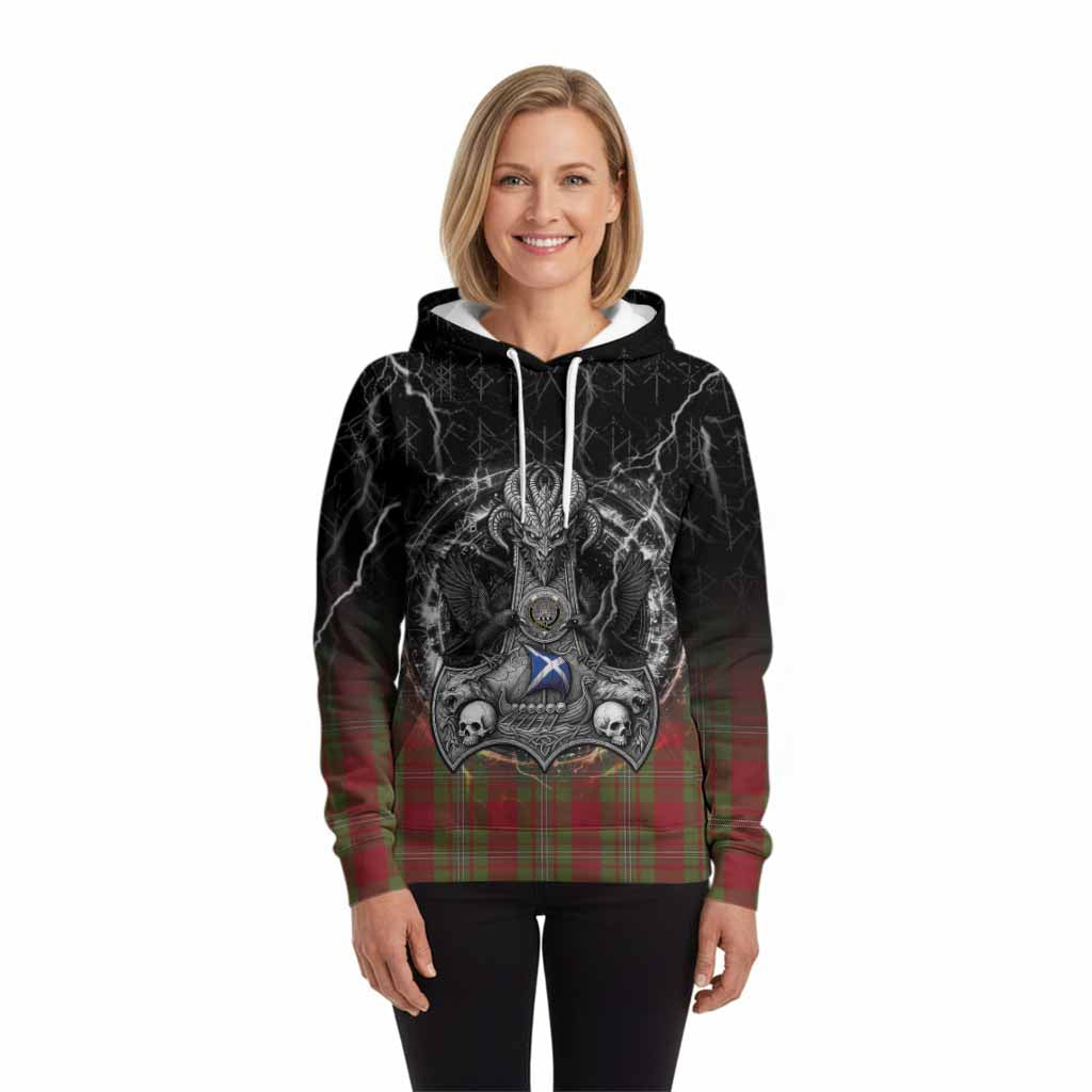 Strange (Strang) Tartan Crest Hoodie Celtic Odin's Raven Legacy