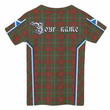 Strange (Strang) Tartan Crest Kid T-shirt Scotland Coat of Arm Flag Style - Tartan Vibes Clothing