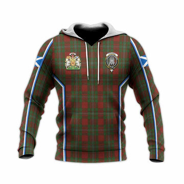 Strange (Strang) Tartan Crest Knitted Hoodie Scotland Coat of Arm Flag Style - Tartan Vibes Clothing