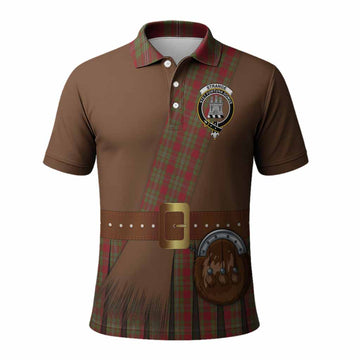 Strange (Strang) Tartan Crest Polo Shirt Kilt Costume Style