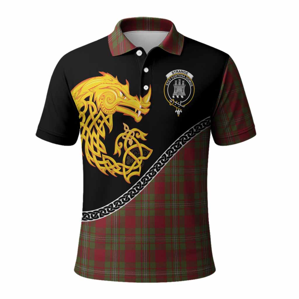 Strange (Strang) Tartan Crest Polo Shirt Legendary Dragon Knot Half Style