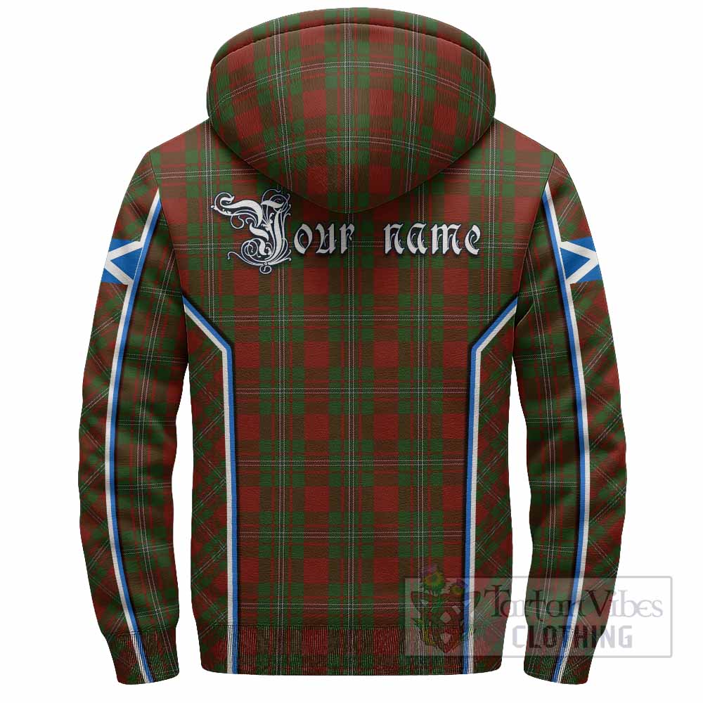 Strange (Strang) Tartan Crest Sherpa Hoodie Scotland Coat of Arm Flag Style - Tartan Vibes Clothing