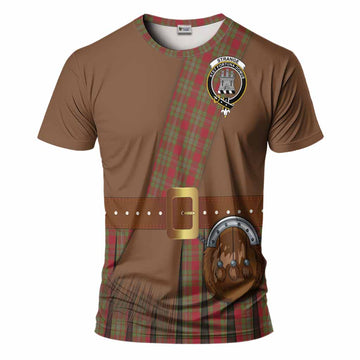 Strange (Strang) Tartan Crest T-Shirt Kilt Costume Style