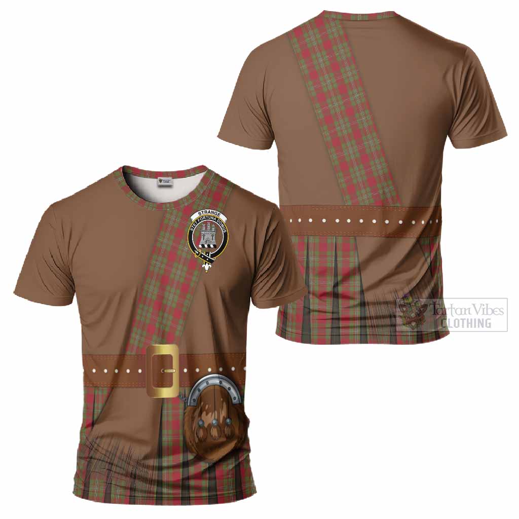Strange (Strang) Tartan Crest T-Shirt Kilt Costume Style