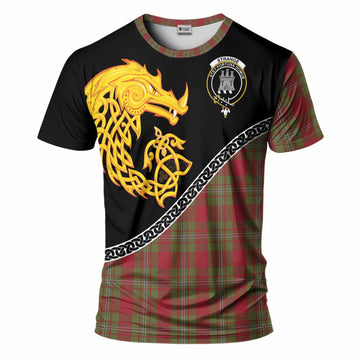 Strange (Strang) Tartan Crest T-Shirt Legendary Dragon Knot Half Style